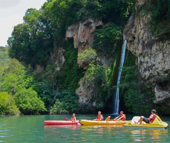 Saint-Rome-de-Tarn Camping Cascade Aveyron מראה חיצוני תמונה